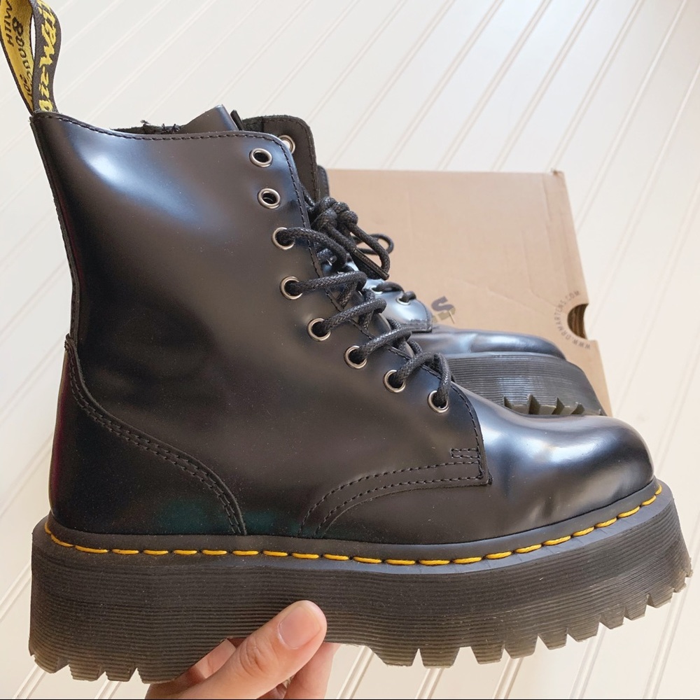 DR. MARTEN'S Black JADON Platform Combat Boots